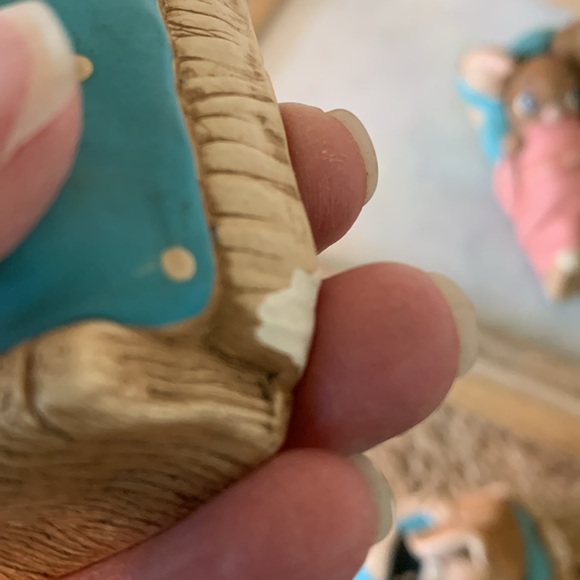 Vintage Pendelfin, Sleeping rabbit ceramic figurines set (4 pieces), EUC - Picture 14 of 15